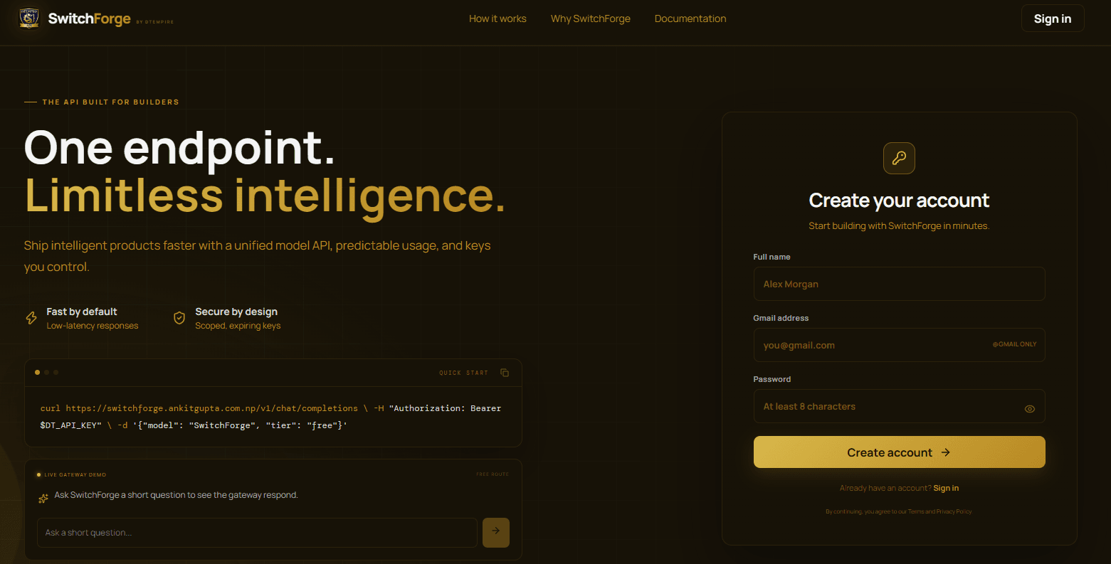 SwitchForge screenshot